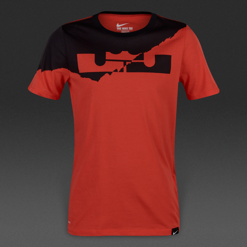 Nike LeBron Logo T-Shirt Light Crimson for Boys